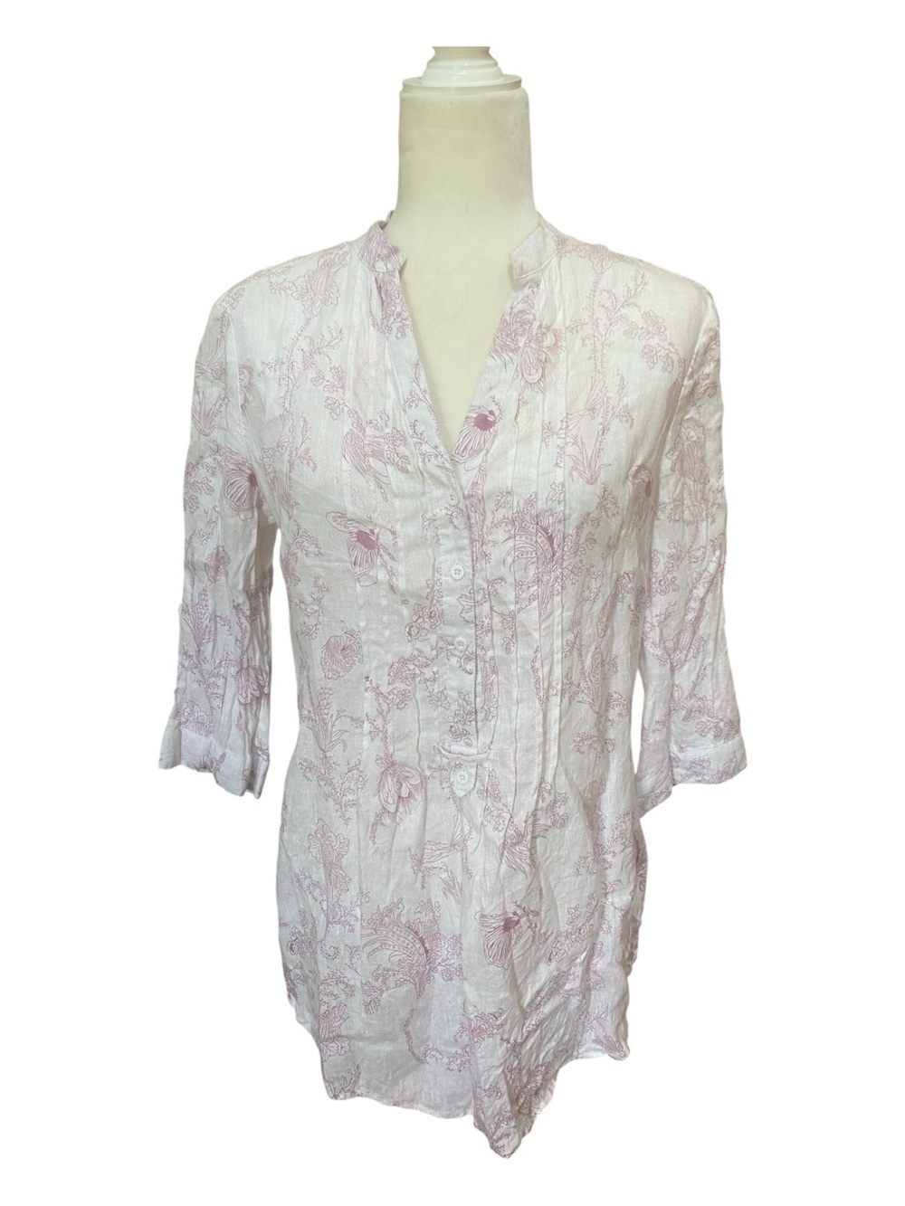 Malvin Hamburg Germany I Love Linen Boho Blouse